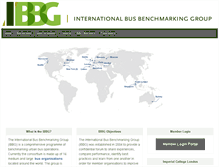 Tablet Screenshot of busbenchmarking.org